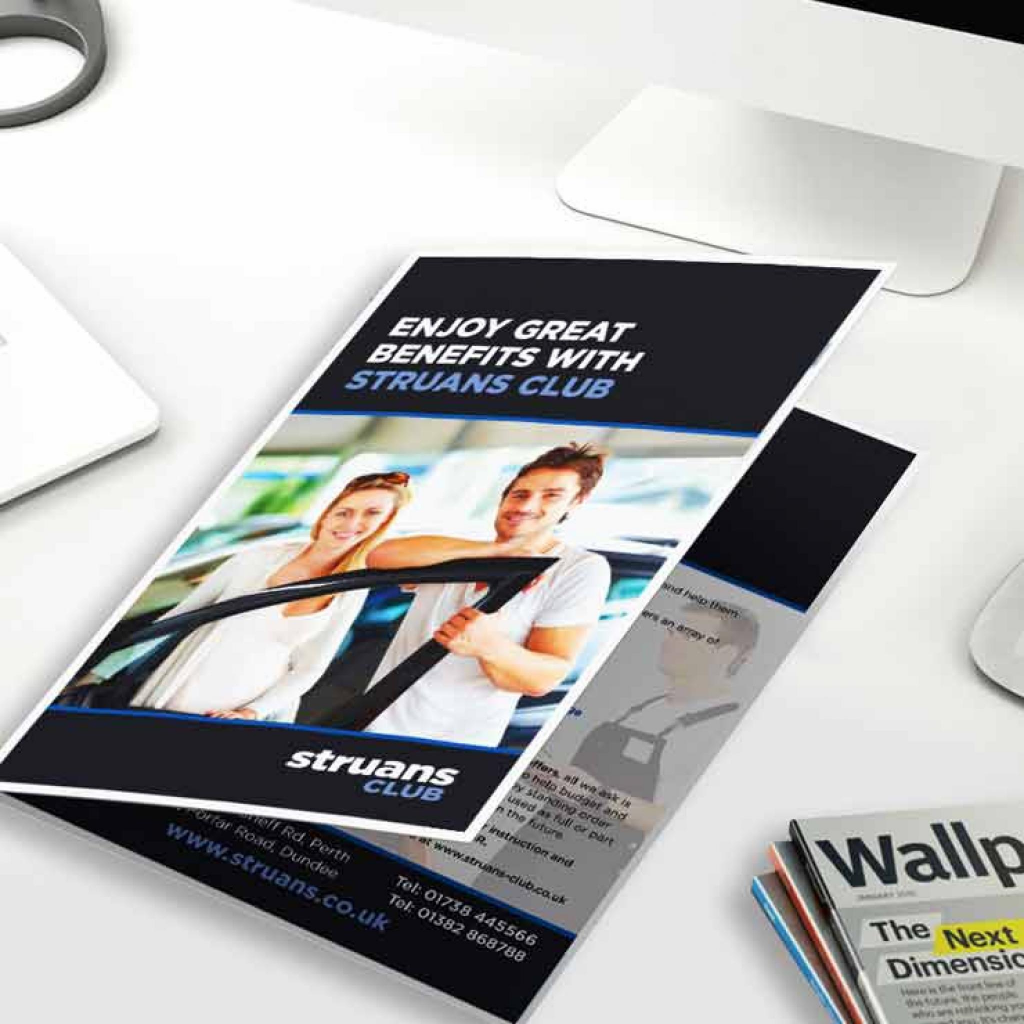 A4 Half Fold Leaflets